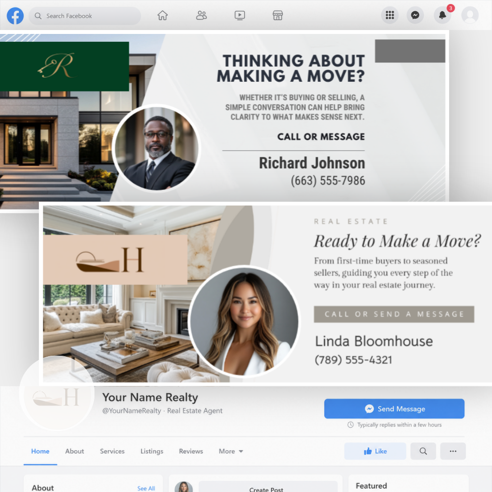 Social media cover photo example