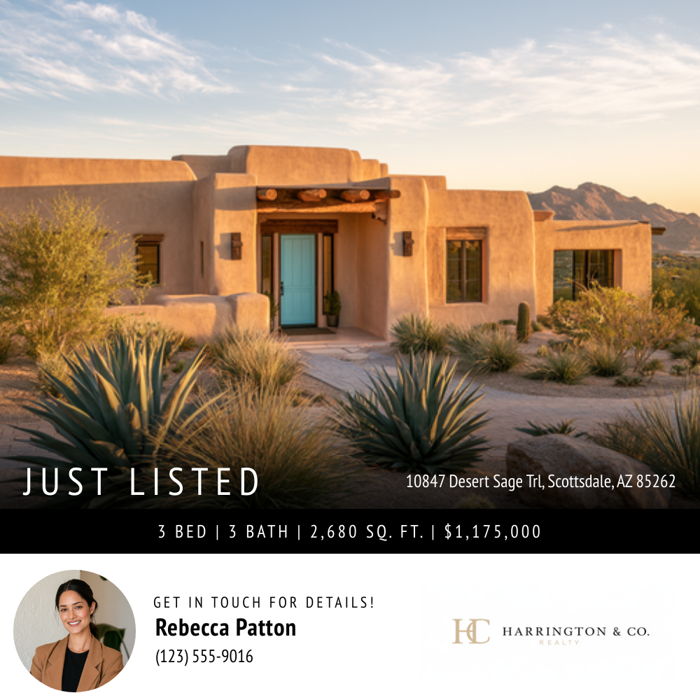 Just listed property promotion example